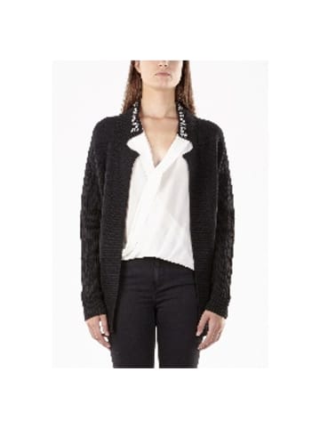 GAS Schwarz Viskose Strickjacke
