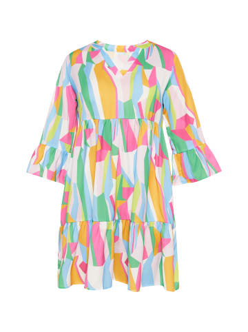 Usha Dress in green multicolor