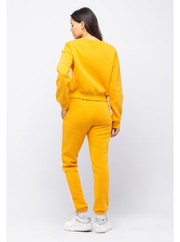 Tom Barron Freizeitanzug Tracksuit With Chest Embroidery in gelb