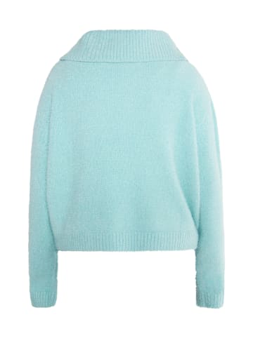 myMo Damen Strickpullover in Aqua