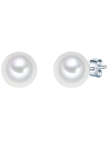 Rafaela Donata Perlen-Ohrstecker Sterling Silber Muschelkernperle in weiß