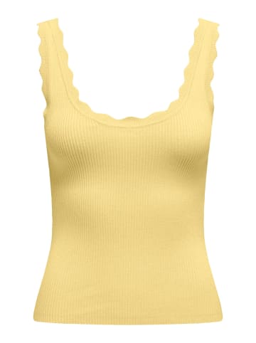 JDY Tanktop 'Nanna Scallop' in Gelb