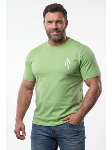 Men Plus Kurzarm T-Shirt in helles grün