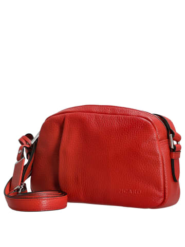 PICARD Pure - Umhängetasche 21 cm Rindsleder (pesto) in lipstick