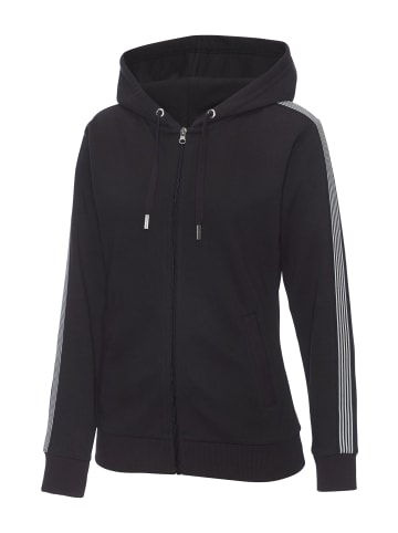 H.I.S Kapuzensweatjacke in schwarz