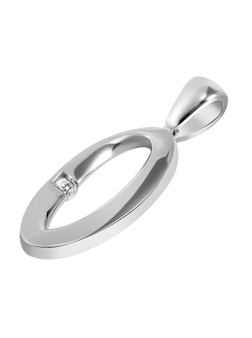 Adeliás Damen Anhänger aus 925 Silber mit Zirkonia in silber