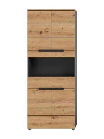ebuy24 Hochschrank Canu Eiche 76 x 34 cm