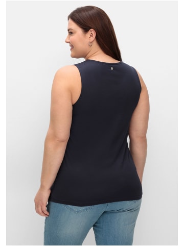 sheego Top in tiefblau