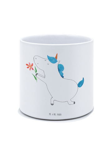 Mr. & Mrs. Panda Übertopf Einhorn Blume ohne Spruch in Weiß