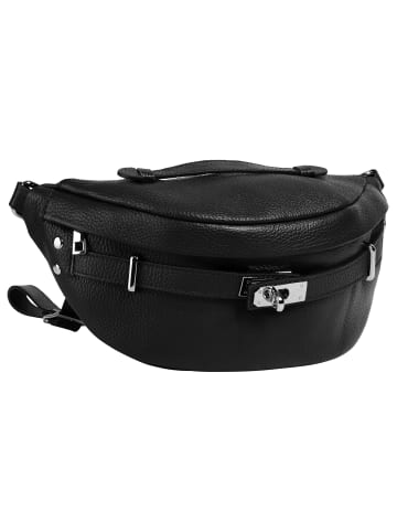 Samantha Look Gürteltasche echt Leder in schwarz