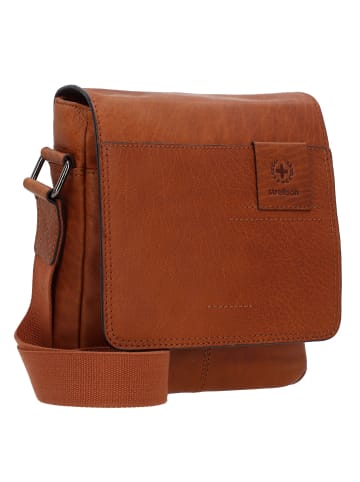 Strellson Hyde Park Jeremy Umhängetasche Leder 21 cm cognac