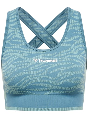 Hummel Hummel Top Hmlmt Yoga Damen Atmungsaktiv Schnelltrocknend Nahtlosen in NORTH ATLANTIC/BLUE SURF MELAN