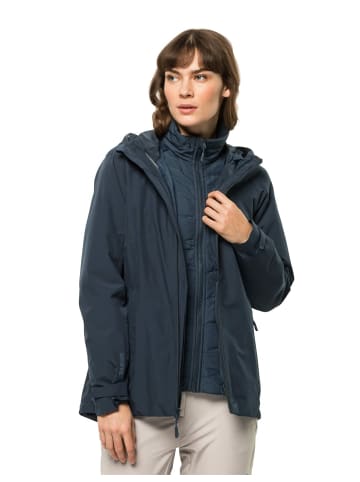Jack Wolfskin Outdoorjacke für Damen in dunkel-blau