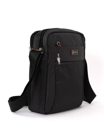 Bag Street Umhängetasche Polyester schwarz ca. 22cm