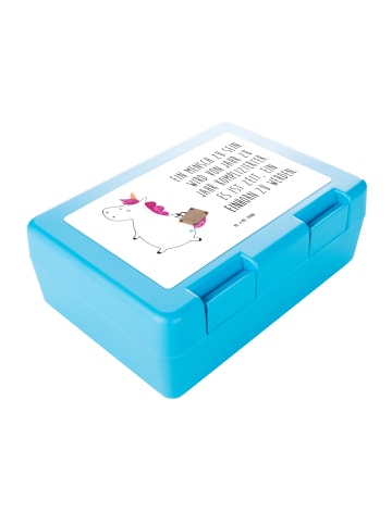 Mr. & Mrs. Panda Lunchbox Einhorn Koffer mit Spruch in Weiß
