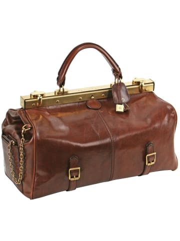 The Bridge Icons Doktortasche Bügeltasche Alyce Large Leder 42 cm in marrone