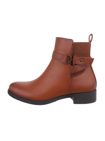 Ital-Design Stiefelette in Camel