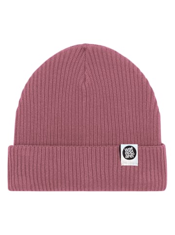 wat? Apparel Beanie Basic Fisherman Beanie in Hibiscus Rose