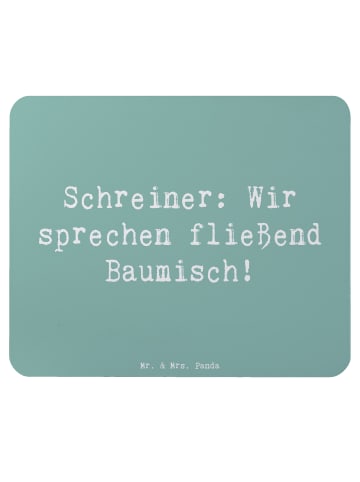 Mr. & Mrs. Panda Mouse Pad Spruch Schreiner Baumisch mit Spruch in Meeresbrise