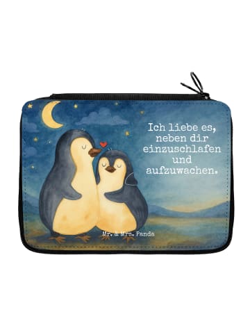 Mr. & Mrs. Panda Federmappe Pinguine Einschlafen Design mit Spruch in Weiß
