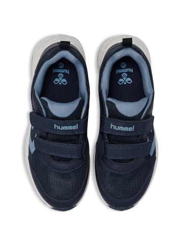 Hummel Klettverschluss Schuhe Turbo Run Lebensstil Kinder in FADED DENIM/DARK SAPPHIRE
