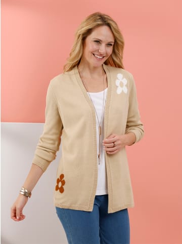 Sieh an! Strickjacke in beige-ecru