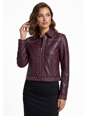 faina Women Jacket in BURGUNDY