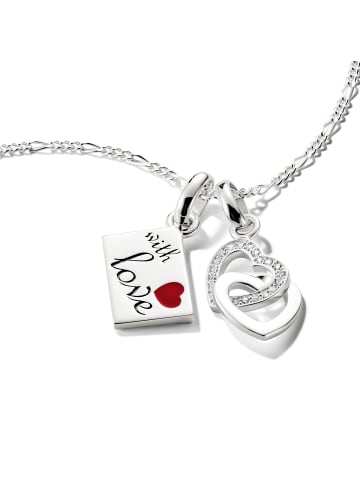 Thomas Sabo Charm-Anhänger in silber, rot