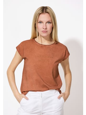More & More Kurzarmshirt in clay brown