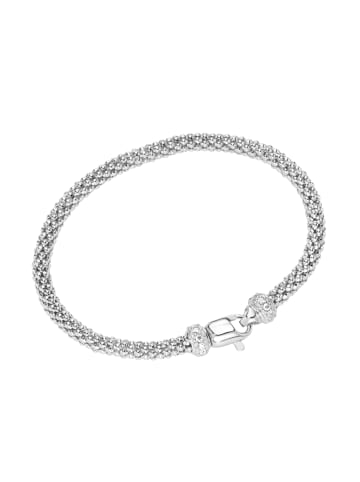 Smart Jewel Armband In Himbeerketten Optik Und Zirkonia in Silber