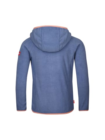 Trollkids Fleece-Jacke "Sandefjord" in Lotusblau/Koralle