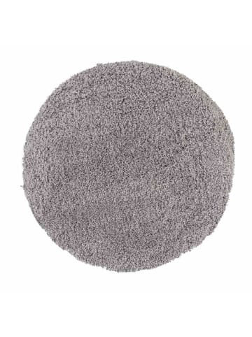 WohnDirect flauschiger Hochflor Premium Badezimmerteppich in Grau