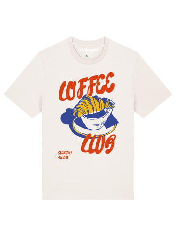 wat? Apparel T-Shirt Coffee club in Off White