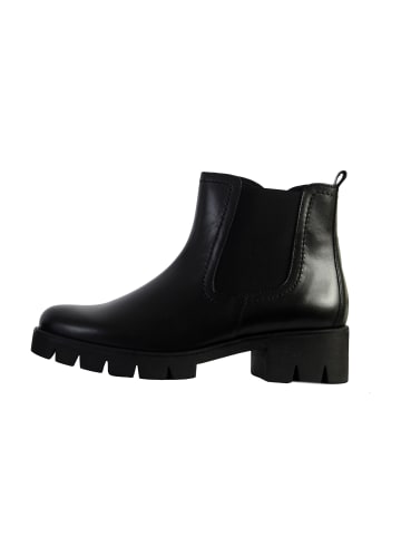 Gabor Stiefelette aus Leder im Schal-Look Schwarz