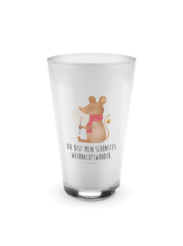 Mr. & Mrs. Panda Glas Maus Weihnachten mit Spruch in Transparent