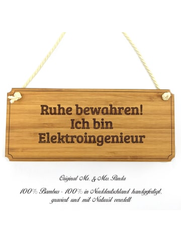 Mr. & Mrs. Panda Werbeschild Elektroingenieur mit Spruch in Keine Angabe