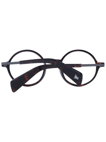 Yohji Yamamoto Unisex Optische Fassungen Panto Braun