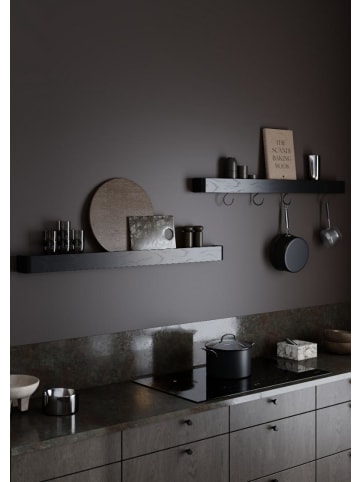 ebuy24 Wandregal Protopia Schwarz 120 x 6 cm