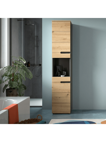 CALICOSY Badezimmerschrank ENO in Helles - (W) 38  x (H) 193  x (L) 34  cm