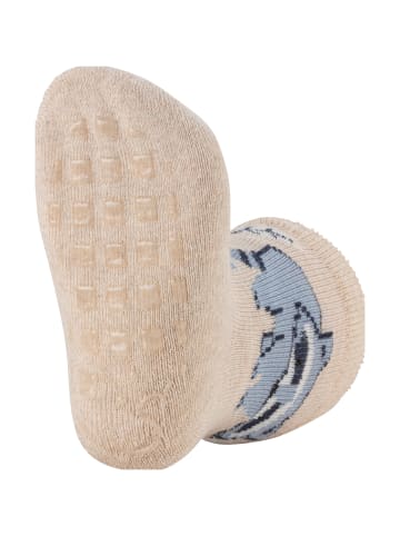 Sterntaler ABS Socken 2er-Pack Waschbär in natur