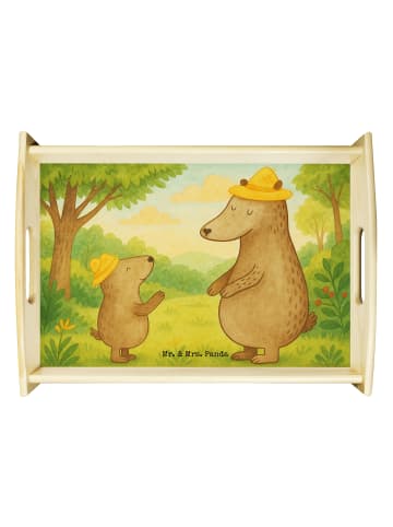 Mr. & Mrs. Panda Küchentablett Bären mit Hut Design ohne Spruch in Weiß