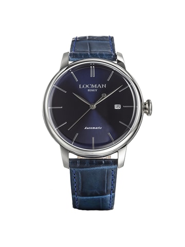 Locman Herrenuhr "1960 Automatik" in Blau