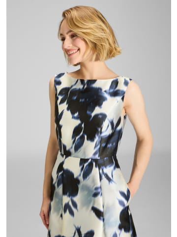 SWING Abendkleid in ecru marine - 0001