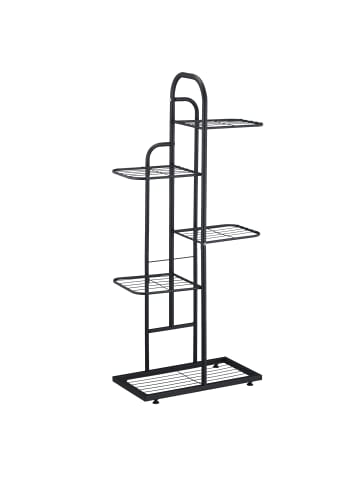 relaxdays Pflanzenständer in Schwarz - (B)45 x (H)96 x (T)22 cm