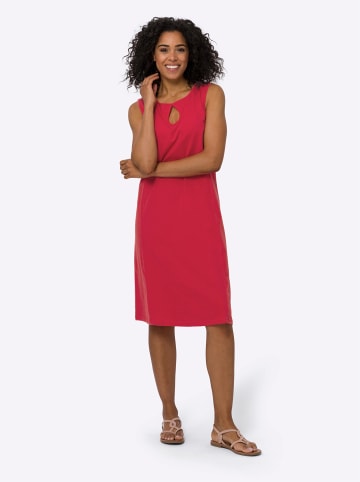 Sieh an! Jersey-Kleid in erdbeere