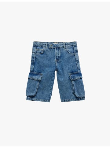 KOTON KURZHOSEN in Mittel Indigo