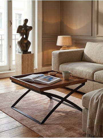 KADIMA DESIGN Couchtisch WL5.595 63x39x63cm Massivholz / Metall Sofatisch,