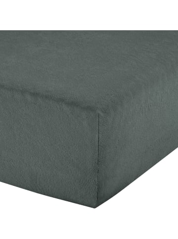 Erwin Müller Frottee Boxspring-Spannbettlaken Füssen in anthrazit