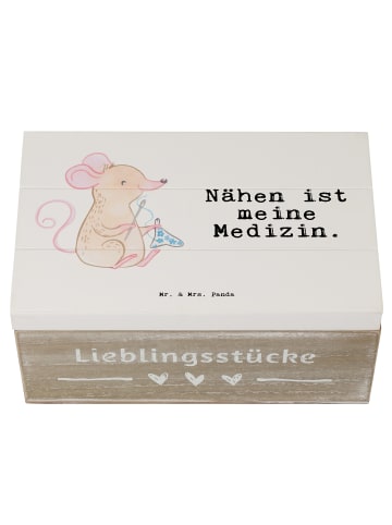 Mr. & Mrs. Panda Aufbewahrungsbox Maus Nähen mit Spruch in Weiß