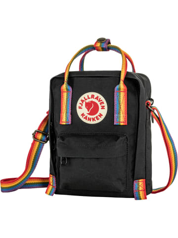 FJÄLLRÄVEN Umhängetasche Kanken Rainbow Sling in schwarz